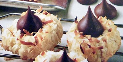 Coconut Macaroon Kiss Cookies