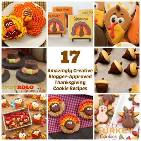 Thanksgiving Cookie Recipes Collage