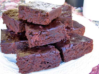 Black Bean Brownies Platter