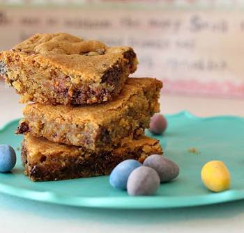 Cadbury Mini Eggs Cookie Bars