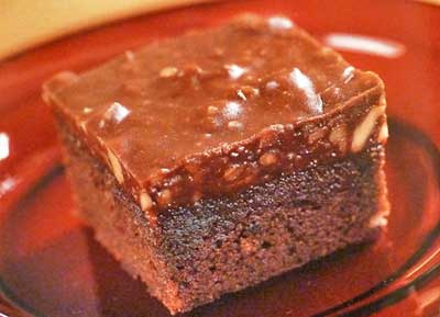 Cocoa Brownies with Cocoa Maple Icing
