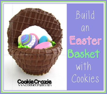 Decorated Easter Cookie Basket from Cookie Crazie