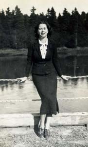 Edith in the 1930s, Lubec, Maine