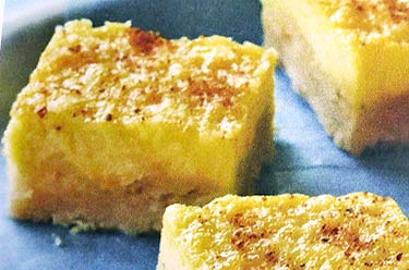 Homemade Eggnog Squares