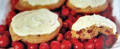 Frosted Cranberry Orange Cookies