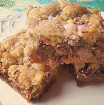 Gluten Free Cadbury Mini Egg Cookie Bars