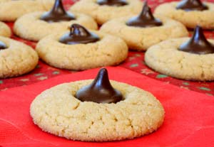 Hershey Kiss Peanut Butter Cookies