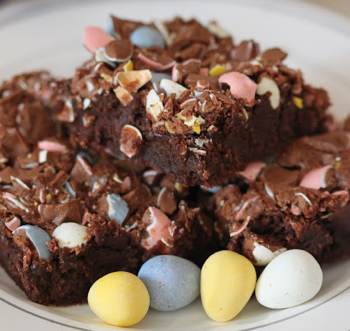 Milk Chocolate Cadbury Mini Egg Brownies