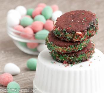 Chocolate Mini Egg Cookie Dough Sandwich Cookies