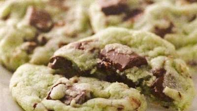 Mint Chocolate Chunk Cookies