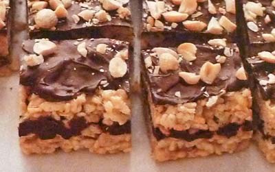 Peanut Butter Chocolate Rice Krispies Treats