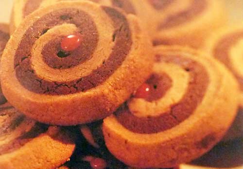 Peanut Butter and Chocolate Swirl Cookies