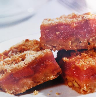 Rhubarb Crisp Squares