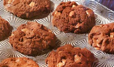 Toffee Chunk Brownie Cookies