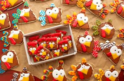 Thanksgiving Turkey Nugget Cookies