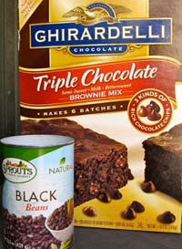 Black Bean and Brownie Mix Brownies