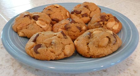 Flourless Peanutty Chocolate Chip Cookies Flourless Peanutty Chocolate Chip Cookies