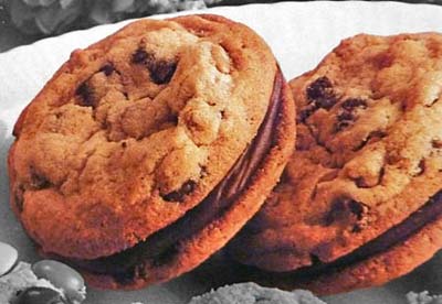 Fudge-Filled Chocolate Chip Cookie Sandwiches Chocolate Chip Sandwich Cookies