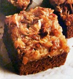 German Chocolate Brownies