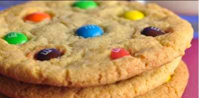 Giant M and M Cookies