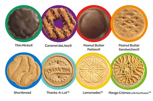 Girl Scout Cookie Flavors