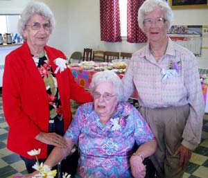 Nana, Phyllis, and Edith, Class of 1934, Lubec, Maine