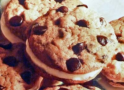 Chocolate Chip Marshmallow Sandwich Cookies