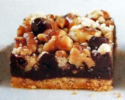 Dark Chocolate Walnut Squares