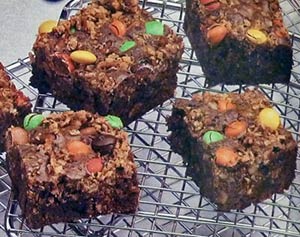 M&M Crunch Brownies